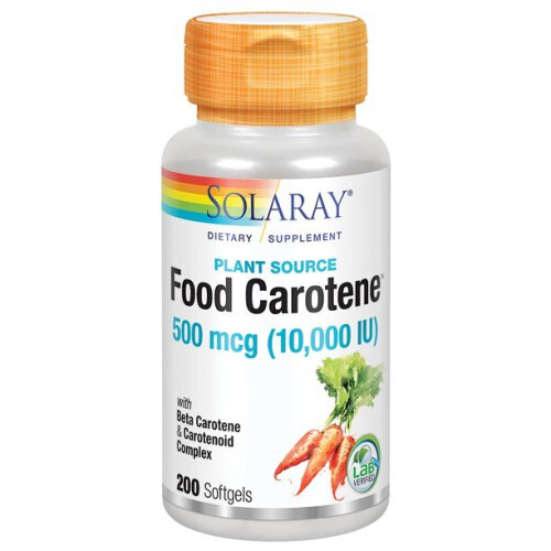 Solaray, Caroteno Alimentar, 200 Softgéis