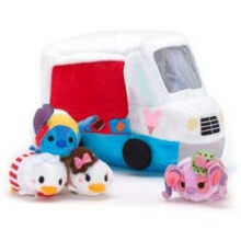 Ice Cream Truck Tsum Tsum Micro Soft Toy Set, includes Daisy, Donald,