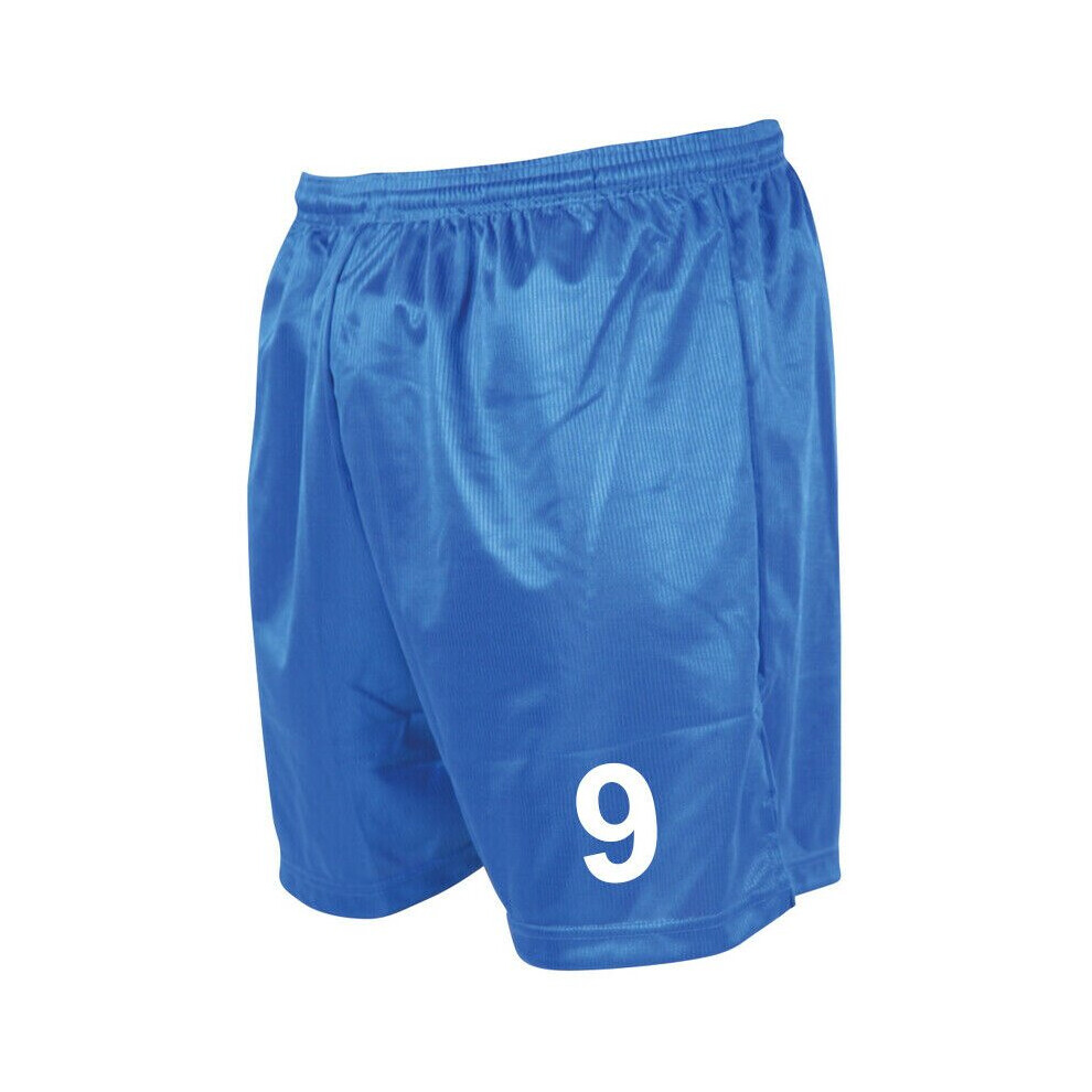(Royal, M/L 34-36") Prospo Personalised Your Choice Mens Football Shorts Training Gym Running Sports