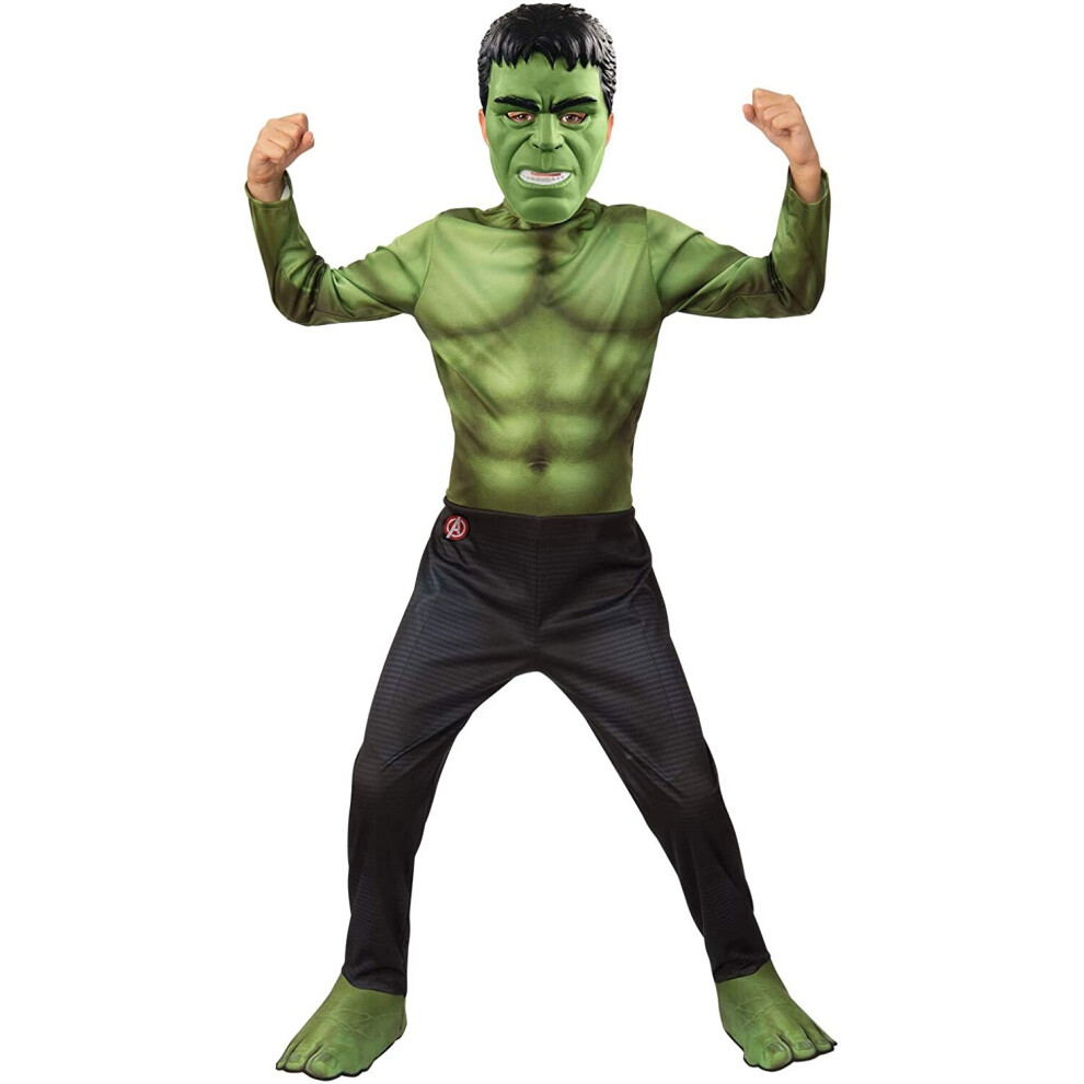 Rubie's Official Marvel Avengers Endgame Hulk Classic Childs Costume, Kids Superhero Fancy Dress