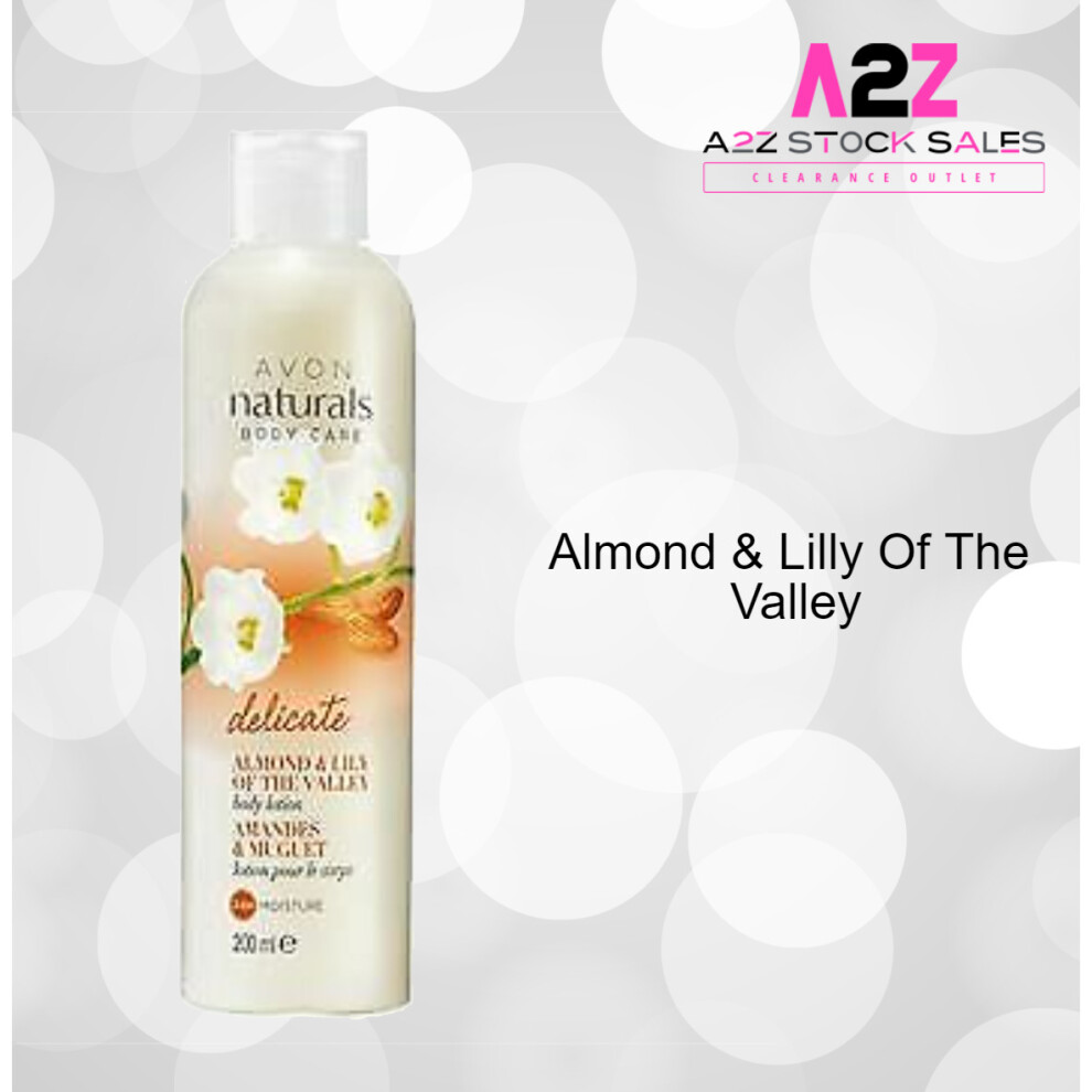 (Almond & Lily of The Valley) Avon Naturals Body Care Body Lotion Various Scents 200ml