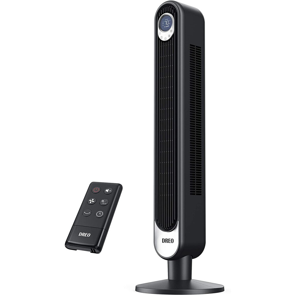 Dreo 106cm Tower Fan with Remote. Floor Fan Oscillating 90. Powerful Fan 6 Speeds. Quiet Bladeless Cooling Fan. 3 Modes....