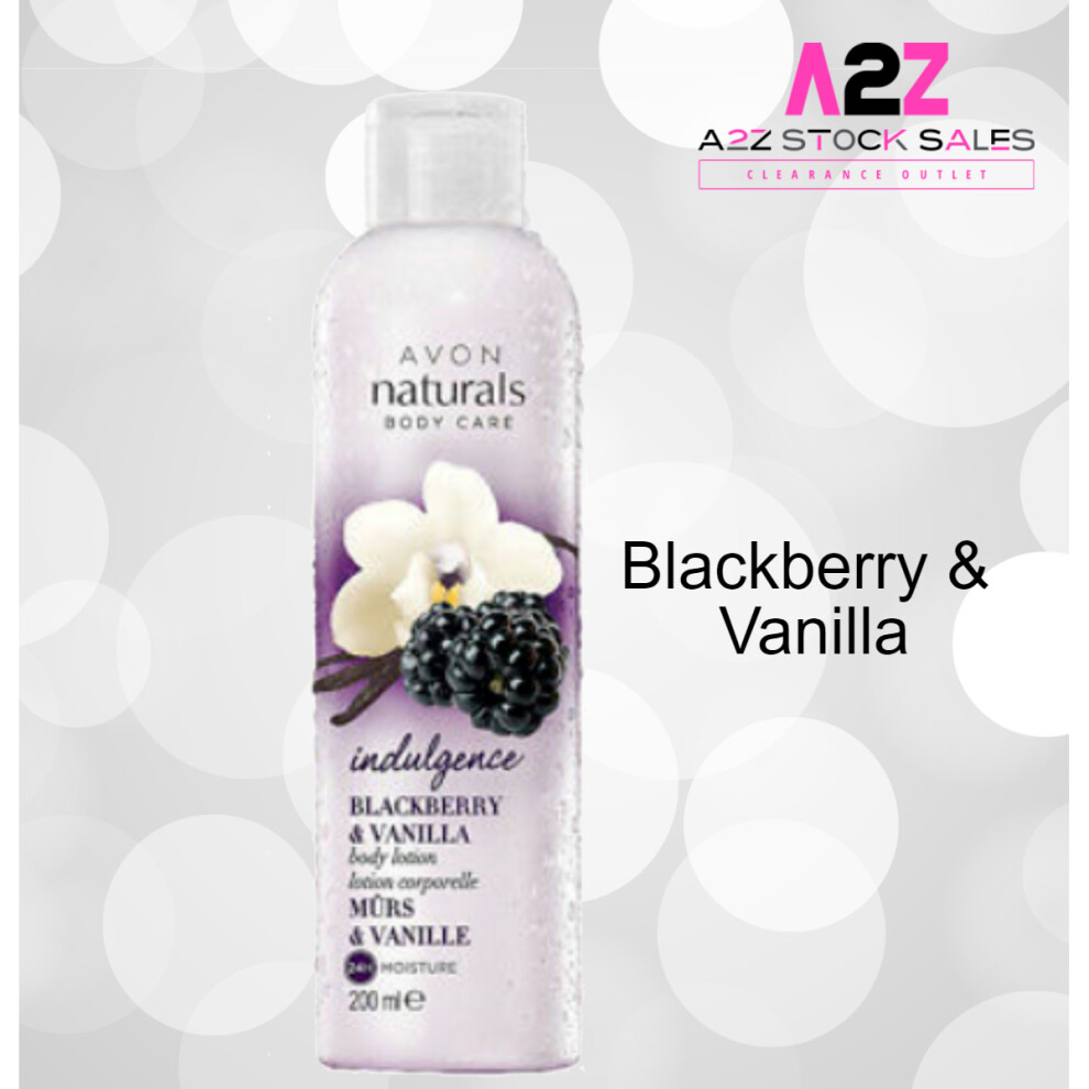 (Blackberry & Vanilla) Avon Naturals Body Care Body Lotion Various Scents 200ml