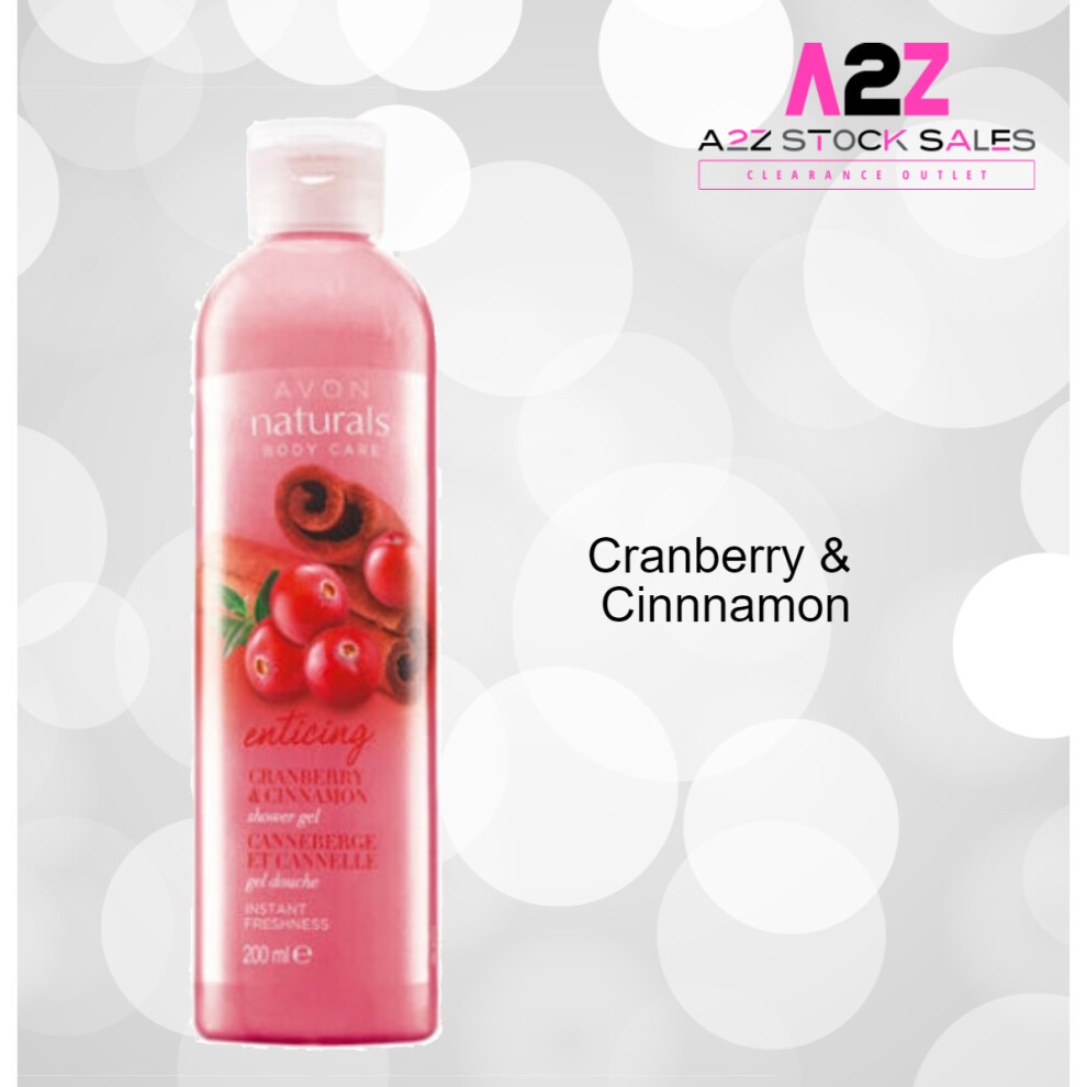 (Cranberry & Cinnamon) Avon Naturals Body Care Body Lotion Various Scents 200ml