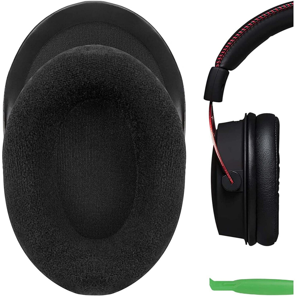 Geekria Comfort Velour Earpad Replacement Ear Pads For Kingston Hyperx Cloud Ii Gaming Headset Headphones Earpads, Headset Ear... 661585125139
