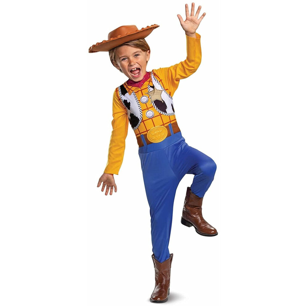 Disney Official Classic Toy Story Kids Woody Costume, Cowboy Costume for Kids