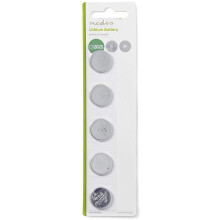 Lithium-Knopfzellenbatterie CR2025 | 3 V DC | 5-Blister | Silber