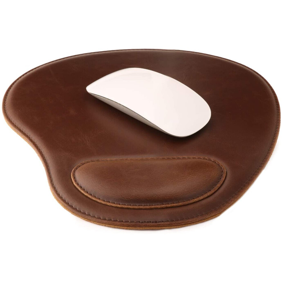 Londo Leather Oval Mousepad With Wrist Rest 600434895823