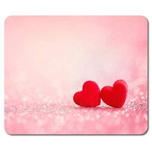 Cute Love Hearts Mouse Mat Pad - Pink Heart Girlfriend Wife Gift Computer #8689