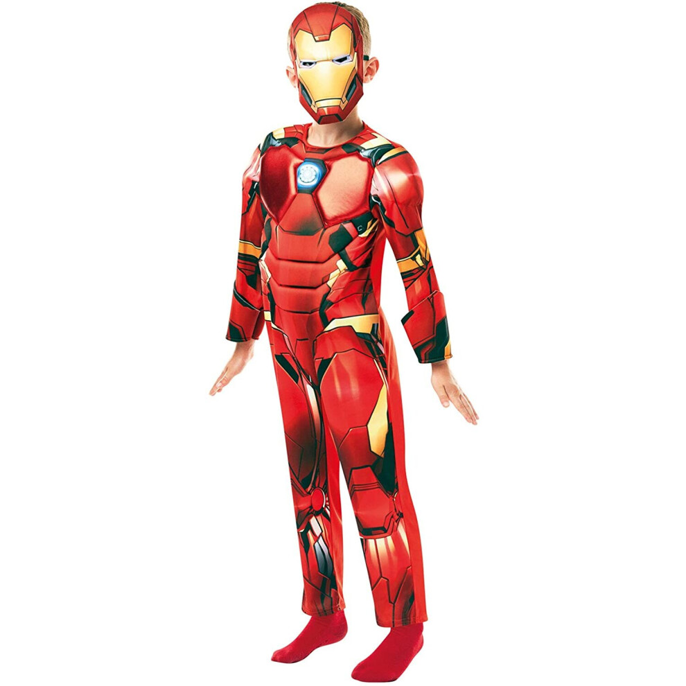 Rubies Rubie's Official Marvel Avengers Iron Man Deluxe Childs Costume, Kids Superhero Fancy Dress Not,Specified