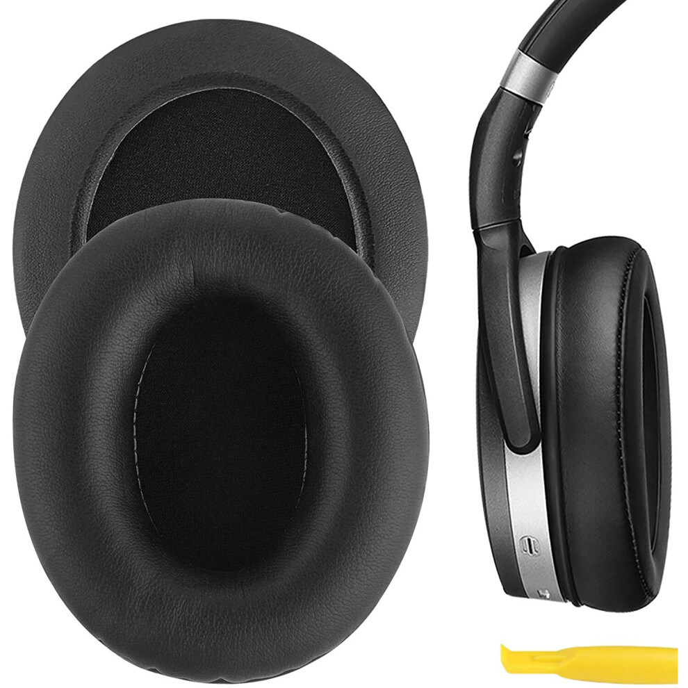 Geekria QuickFit Protein Leather Replacement Ear Pads for Sennheiser HD465, HD485, Headphones Ear Cushions, Headset Earpads,...