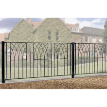 Abbey Modern Metal Fence Fencing Panel 1830mm GAP x 812mm High