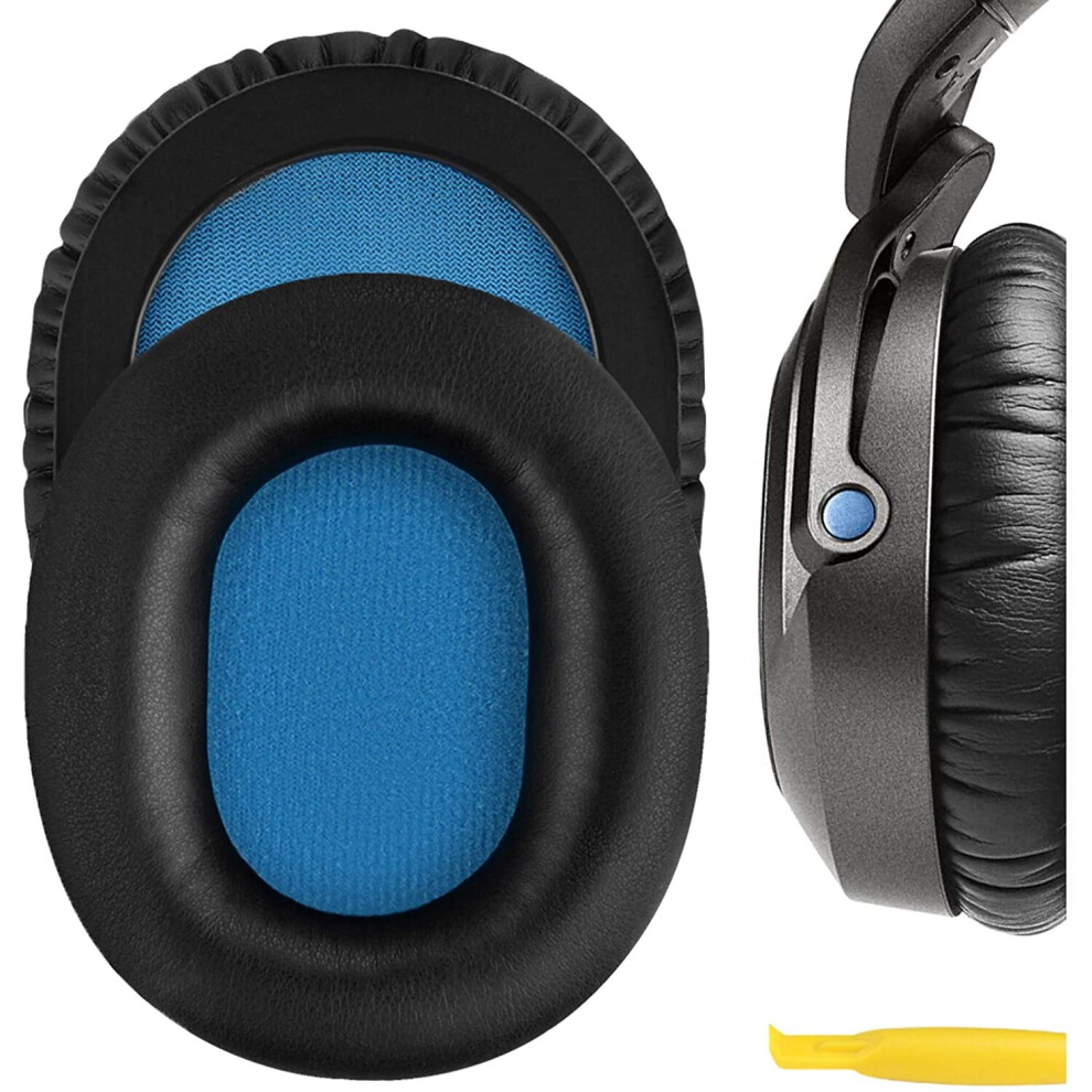 Geekria Quickfit Protein Leather Replacement Ear Pads For Sennheiser Hd8 Dj Headphones Earpads, Headset Ear Cushion Repair... Black 638170760761