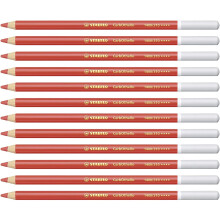 Premium Colouring Pencil - STABILO CarbOthello Pastel Pencil Box of 12 Carmine Red