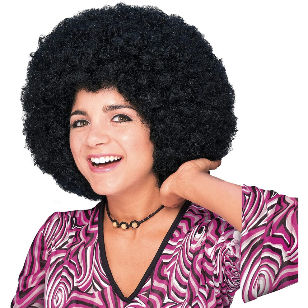 Rubie's 50804NS Official Afro Wig, Adult's, Black, One Size