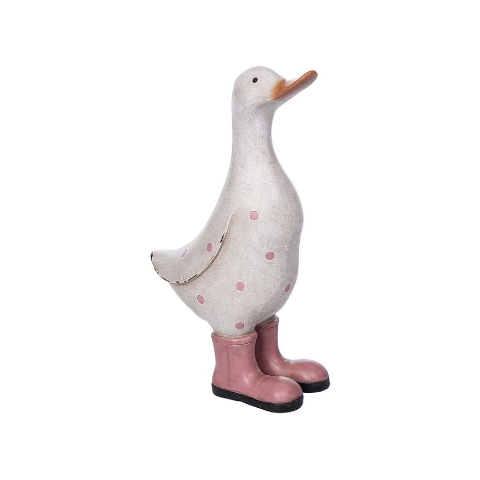 David's Polka Dot Duck Pink Medium Ornament