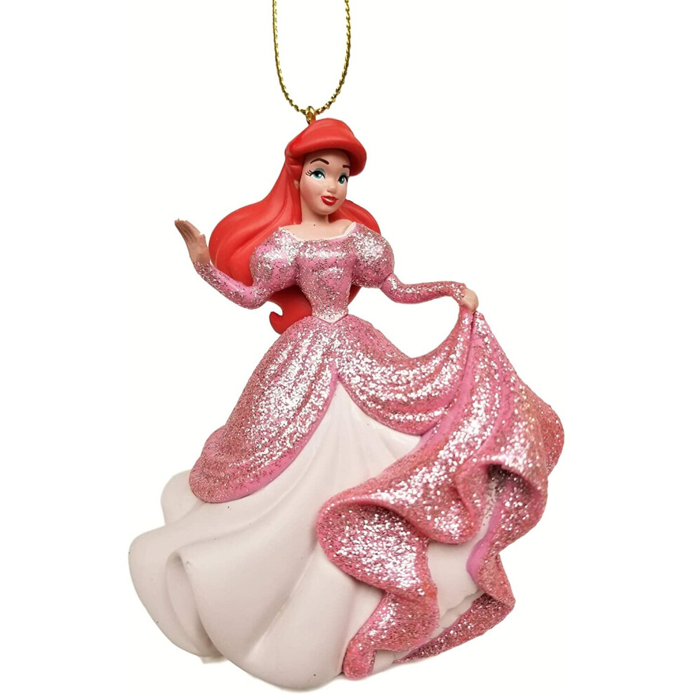 Ariel - in Pink Glitter Dress (Princess) Figurine Holiday Christmas