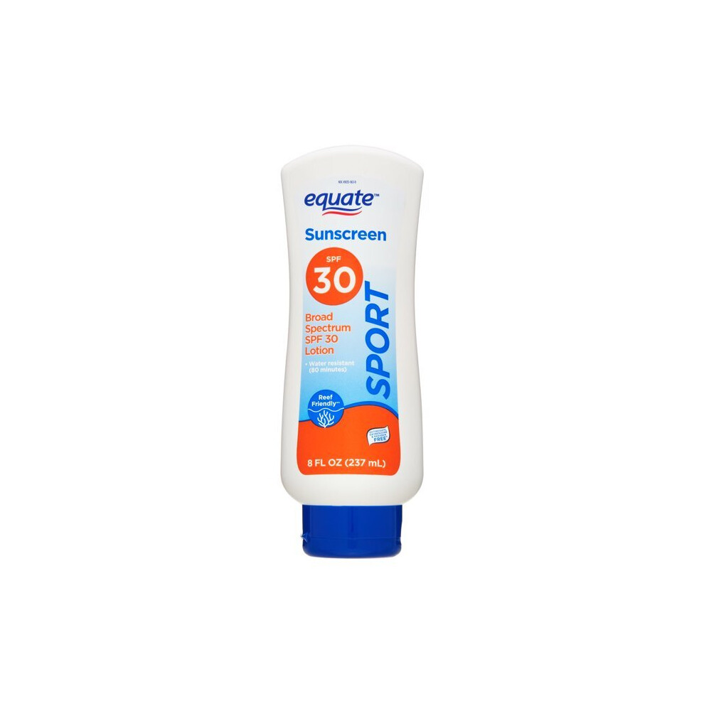 Equate Sport Sunscreen Lotion, Spf 30, 8 Fl Oz
