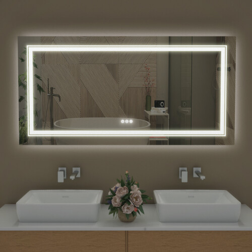 1200*600mm Rectangle Led Backlit Light Badezimmerspiegel 1
