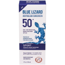 BLUE LIZARD Sport Crema de Soare pe Bază Minerală - SPF 50+ - 5 oz