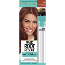L'Oreal Paris Magic Root Rescue 10 Minute Root Hair Coloring Kit, 4R Dark Auburn, 1 kit