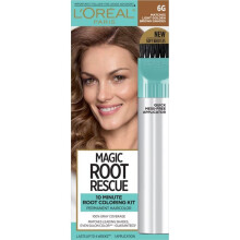 L'Oreal Paris Magic Root Rescue 10 Minute Hair Coloring Kit, 6G Light Golden Brown, 1 Kit