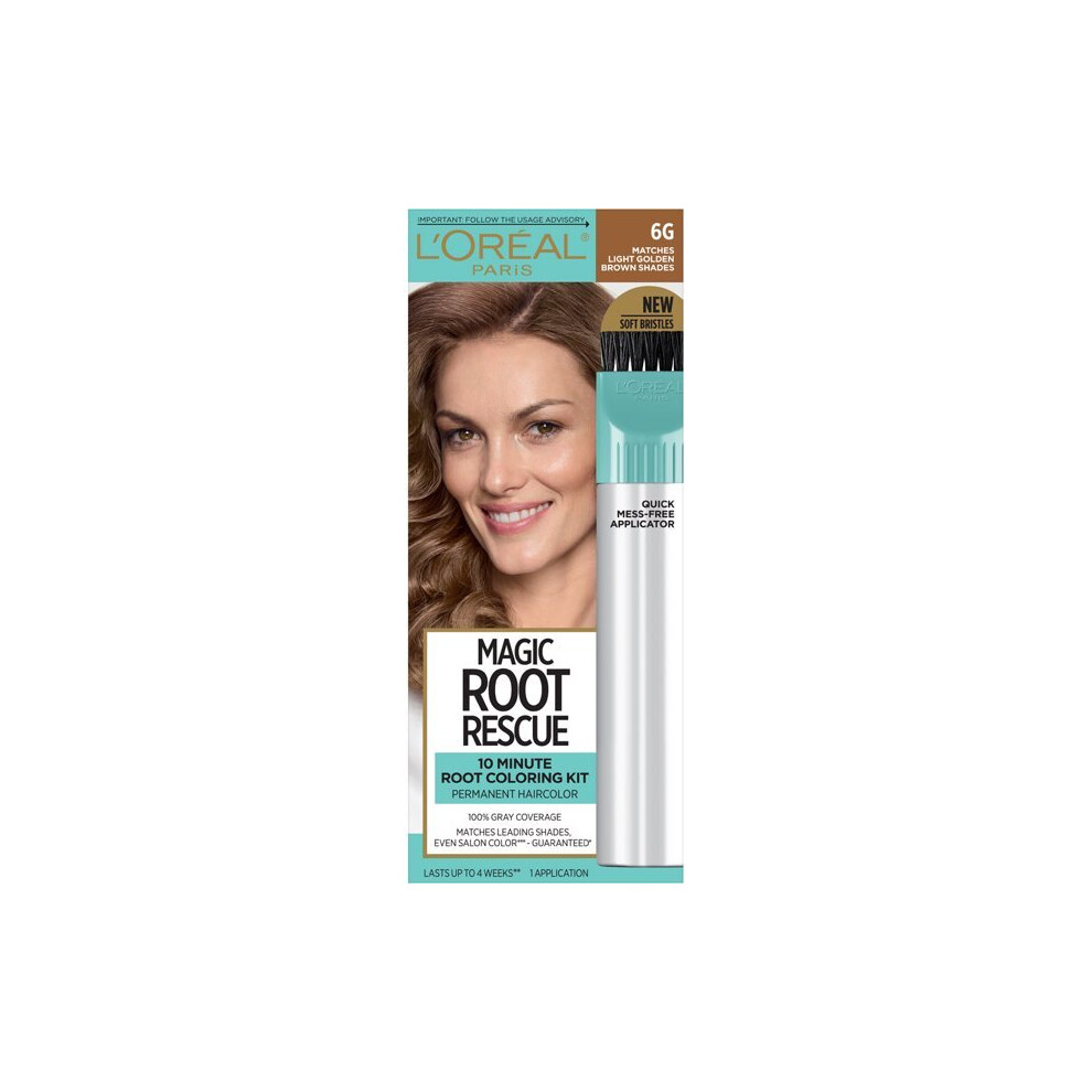L’oréal Paris L'oreal Paris Magic Root Rescue 10 Minute Hair Coloring Kit, 6G Light Golden Brown, 1 Kit