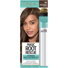 L'Oreal Paris Magic Root Rescue 10 Minute Hair Coloring Kit, 4G Dark Golden Brown, 1 Kit