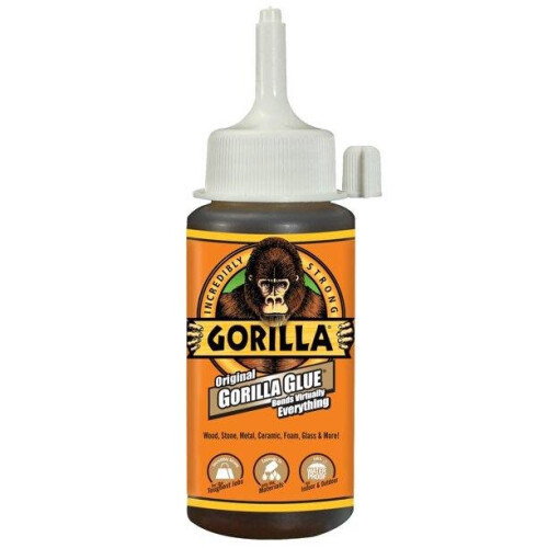 Gorilla Gorilla Original Brown Polyurethane Glue, 4 Ounce Bottle