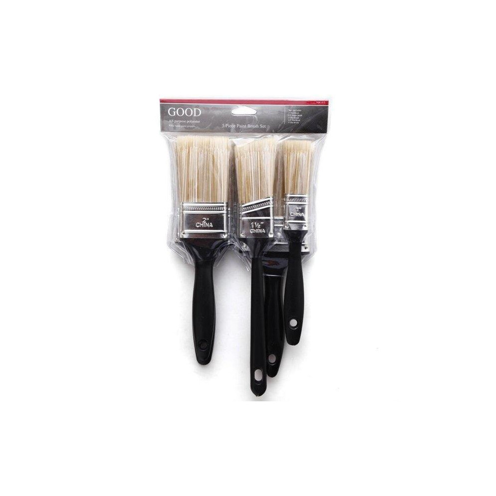 5Pcs Good All Purpose Household Paintbrushes Set - Unbrand 817738014151