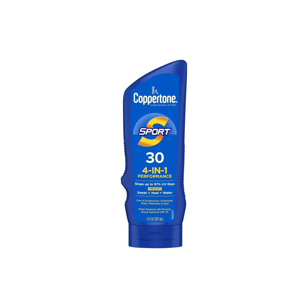 Coppertone Sport Sunscreen Lotion, Spf 30 Sunscreen, 7 Fl Oz