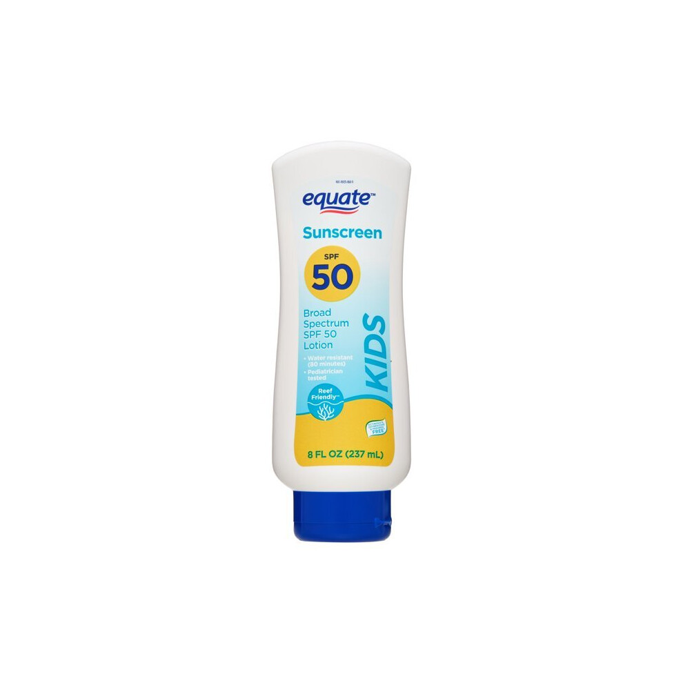 Equate Kids Broad Spectrum Sunscreen Lotion, Spf 50, 8 Fl Oz