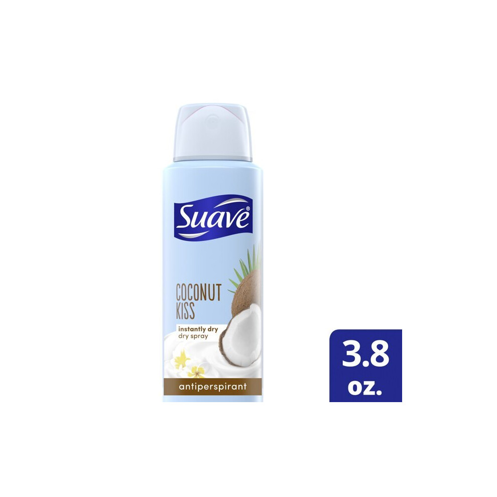 Suave Dry Spray Antiperspirant Deodorant Coconut Kiss 3.8 Oz.