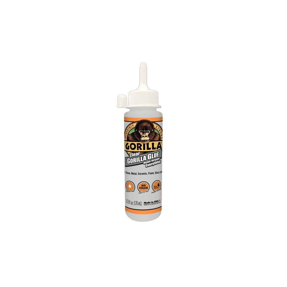 Gorilla Clear Glue, 5.75 ounce Bottle