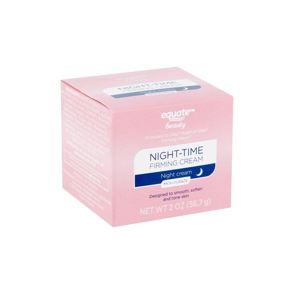 Equate Beauty Firming Night Cream, Oil Free, 2 Oz