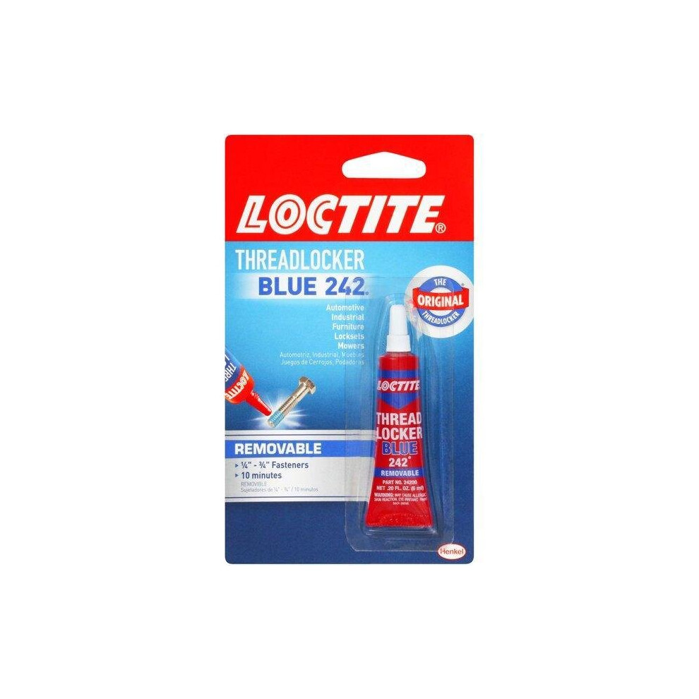 Loctite Threadlocker Blue 242, 6 ml Squeeze Tube