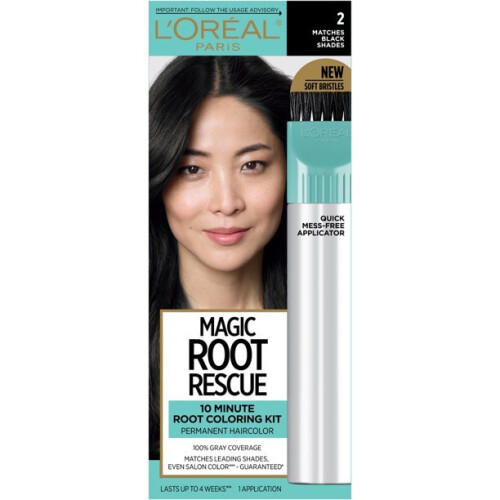 L’Oréal Paris L'Oreal Paris Magic Root Rescue 10-Minuten Haarfärbeset, 2 Schwarz
