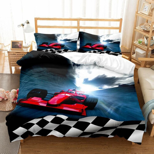 Sports Car Bedding Single Double Duvet Cover Pillow Cases Set on OnBuy