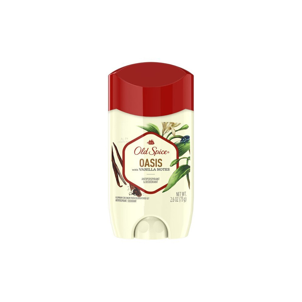 Old Spice Antiperspirant Deodorant For Men Oasis With Vanilla, 2.6 Oz.