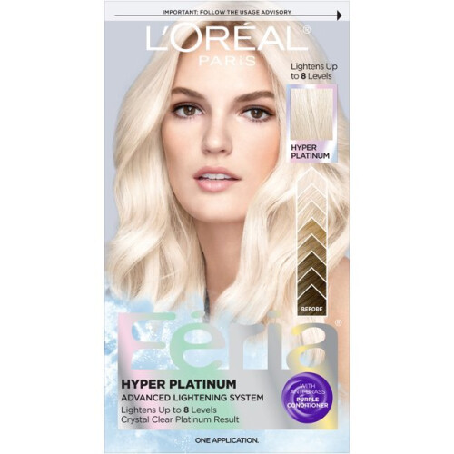 L’Oréal Paris L'Oreal Paris Feria Hyper Platinum Advanced Lightening System Bleach, Hyper Platinum, 1 fl. oz