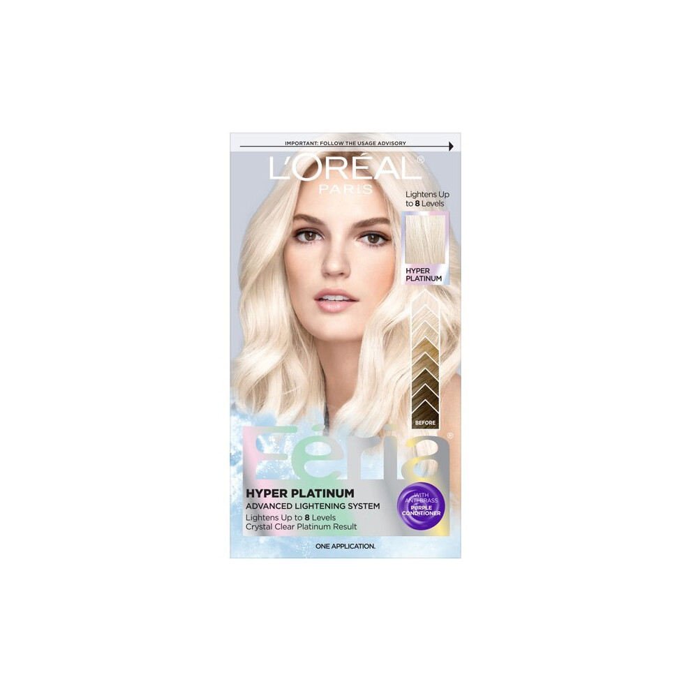 L’oréal Paris L'oreal Paris Feria Hyper Platinum Advanced Lightening System Bleach, Hyper Platinum, 1 Fl. Oz