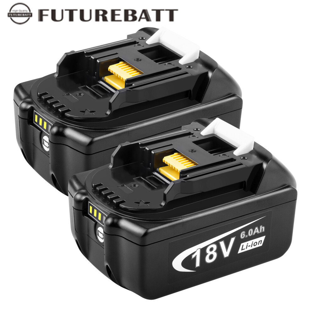 2Pack For Makita BL1860 Battery BL1850 LXT 18V Li-ion 6.0ah Battery BL1830 Tool