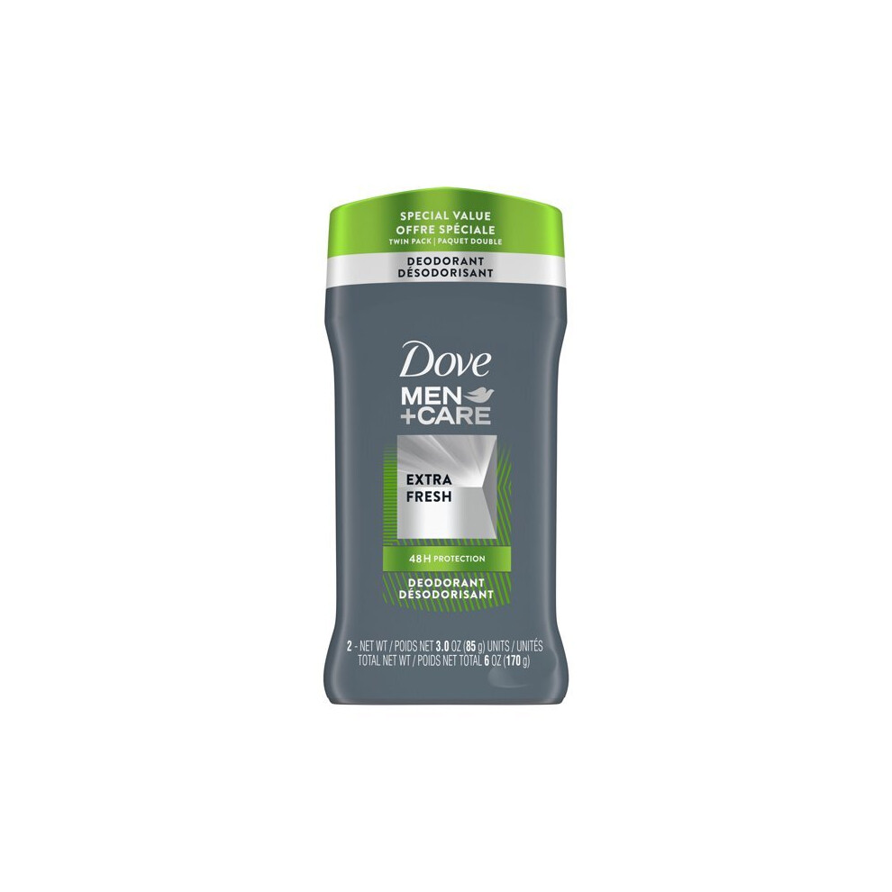 Dove Men+Care Deodorant Stick Extra Fresh 3 Oz., Twin Pack