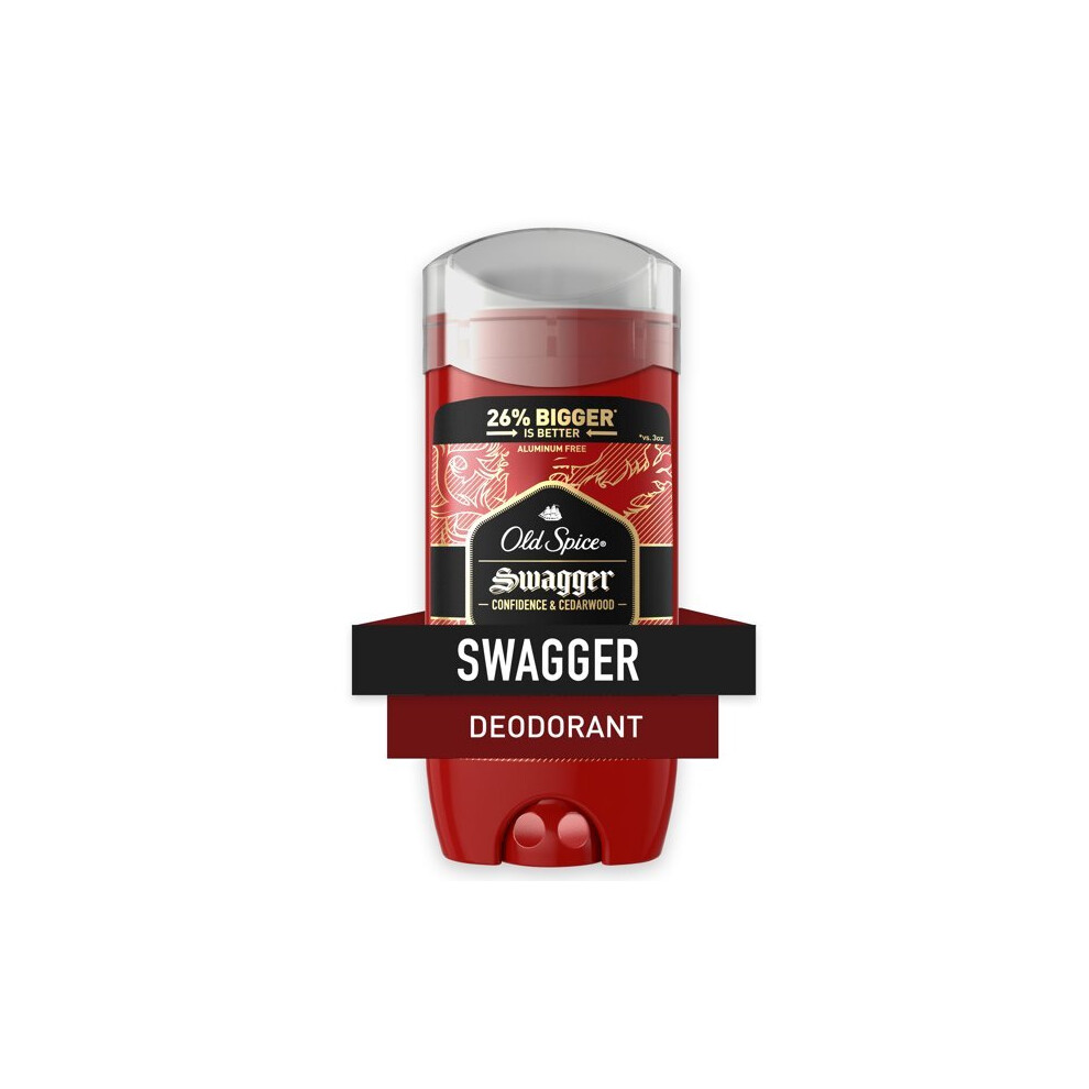 Old Spice Red Collection Deodorant for Men, Swagger Scent, 3.8 Oz.