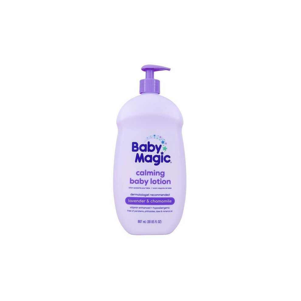 Baby Magic Lavender Calming Baby Lotion, & Chamomile, 30 Oz, Free Of Parabens, Phthalates, Sulfates And Dyes
