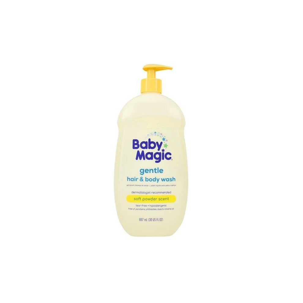 Gentle Hair & Body Wash, Calendula Oil & Coconut Oil, Tear-Free, Free Of Parabens, Phthalates, Sulfates And Dyes, 30 Oz Baby Magic