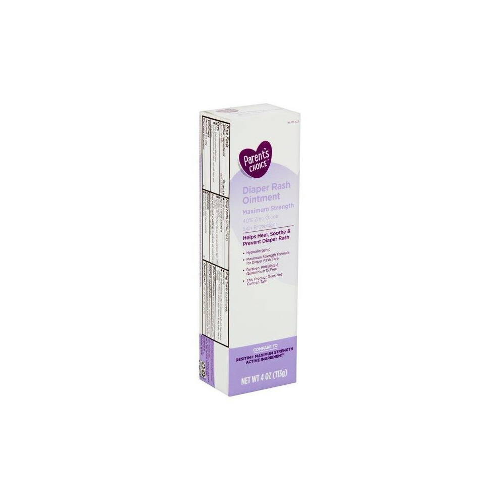 Maximum Strength Diaper Rash Ointment, 4 Oz Parent's Choice