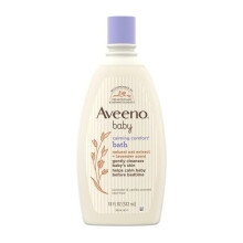 Aveeno Baby Calming Comfort Bath & Wash rentouttavilla laventelin ja vaniljan tuoksuilla ja luonnollisilla kaurauutteilla Hypoallergeeninen ja kyynel