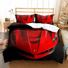 (05, Single-135*200cm) Sports Car Bedding Single Double Duvet Cover Pillow Cases Set