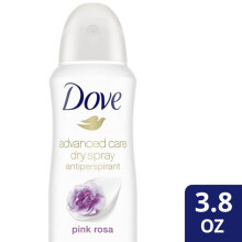Dove Advanced Care Dry Spray Antiperspirant Deodorant Pink Rosa, 3.8 Oz.